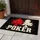 Bold Poker Card Suits and Lettering for Game Night Style, Casino Fans, and Card Players Doormat - 4