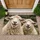 Smiling Sheep Pair Farmhouse Charm For Rustic Country Entryway Decor For Animal Lovers Doormat - 1