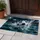 Soccer Ball Water Splash Night Stadium Scene for Football Fans and Game Day Doormat - 4