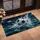 Soccer Ball Water Splash Night Stadium Scene for Football Fans and Game Day Doormat - 2