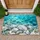 Turquoise Seawater And White Pebbles For A Calm Coastal Entryway And Serene Home Style Doormat - 1