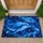 Radiant Blue Dolphin Night Sky Scene for Ocean Loving Homes and Coastal Home Style Doormat - 1