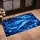 Radiant Blue Dolphin Night Sky Scene for Ocean Loving Homes and Coastal Home Style Doormat - 2