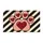 Valentine Heart Paw Print With Bold Stripes for Pet Lovers and Romantic Homes Doormat - 6