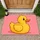 Cute Yellow Duck on Pink for Cheerful Bathroom, Laundry Room, and Family Home Decor Doormat - 1