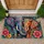 Colorful Elephant Pair With Floral Mandalas for Vibrant Nature-Inspired Home Decor Doormat - 1
