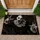 Sinister Silent Clown Horror Scene for Halloween Night and Spooky Home Decor Fans Doormat - 1