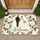 Wedding Couple With Ivory Roses And Greenery For A Romantic Bridal Home Entry Welcome Doormat - 1