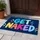 Get Naked Colorful Bathroom Lettering for Playful Home Decor and Guest Laughs Doormat - 4
