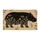 Black Hippo Wildflower Silhouette for Nature Loving Homes and Animal Lovers Gift Idea Doormat - 6