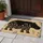 Black Hippo Wildflower Silhouette for Nature Loving Homes and Animal Lovers Gift Idea Doormat - 4