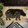 Black Hippo Wildflower Silhouette for Nature Loving Homes and Animal Lovers Gift Idea Doormat - 5
