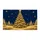 Golden Christmas Tree Beneath Starry Night Sky for Festive Holiday Entryway Styling Doormat - 6