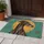 Vintage Greyhound Portrait with Golden Halo for Timeless Dog-Loving Entryway Style Doormat - 4