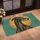 Vintage Greyhound Portrait with Golden Halo for Timeless Dog-Loving Entryway Style Doormat - 2