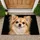 Long-Haired Chihuahua Portrait for Cozy Pet-Lover Homes and Everyday Dog-Loving Style Doormat - 1
