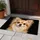 Long-Haired Chihuahua Portrait for Cozy Pet-Lover Homes and Everyday Dog-Loving Style Doormat - 4