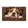 British Bulldog Peeking Through Rustic Timber for Cozy Dog Lover Home Entryway Decor Doormat - 6