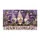 Purple Pickup Truck And Lavender Gnomes For Farmhouse Entryway And Cottage Living Doormat - 6
