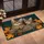 Two Tabby Kittens Peeking From Rustic Wood, Cozy Autumn Home Accent for Cat Lovers Doormat - 2