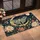 Moonlit Moth And Crescent Flowers For Enchanted Nighttime Garden Lovers Doormat - 2