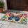 Colorful Butterfly and Wildflowers for a Cheerful Springtime Home Entrance Doormat - 4