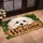 Maltese Puppy Welcome With Rustic Wood and Greenery for Dog Lovers Doormat - 2
