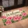 Pink Geranium Welcome Florals for a Cheerful Entryway and Warm Everyday Homecoming Doormat - 2
