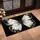 Monochrome Butterfly Motif for Nature Lovers and Serene Contemporary Homes Doormat - 2