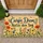 Carpe Diem Floral Lettering for a Cheerful Nature-Inspired Everyday Entryway Doormat - 1