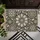 Charcoal Mandala Leaf Motifs for Calm Botanical Entryway Style in Welcoming Homes Doormat - 5