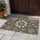Charcoal Mandala Leaf Motifs for Calm Botanical Entryway Style in Welcoming Homes Doormat - 4