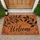 Rustic Welcome Lettering With Botanical Branches For A Warm, Nature-Inspired Entryway Doormat - 1