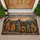 Whimsical Crooked Haunted Village Houses for Halloween Night and Seasonal Home Décor Doormat - 1