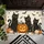 Three Black Cats And Jack-O'-Lanterns For A Spooky Halloween Entryway Gathering Doormat - 5