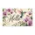 Watercolor Hummingbird and Orchid Hello Greeting for a Nature-Inspired Entryway Doormat - 6