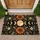 Celestial Moon Phase Floral Motif for Bohemian Entryways and Nature-Inspired Homes Doormat - 1