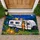 Night Camping Couple With RV And Heart Balloon For Cozy Outdoor Adventure Lovers Doormat - 1