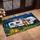 Night Camping Couple With RV And Heart Balloon For Cozy Outdoor Adventure Lovers Doormat - 2