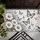 Black And White Daisies And Butterflies For A Calm Nature-Inspired Home Entryway Doormat - 5