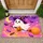 Cute Ghost Witch Riding A Broom With Pumpkin Pail For Whimsical Halloween Entryways Doormat - 1