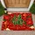 Chinese Fu Character with Peonies and Lanterns for Lunar New Year Home Celebrations Doormat - 1