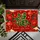 Chinese Fu Character with Peonies and Lanterns for Lunar New Year Home Celebrations Doormat - 5