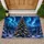 Aurora Christmas Tree Under Northern Lights for Cozy Winter Holiday Home Celebrations Doormat - 1