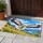 White Eagle Over Blue Sky Grassland for Nature Lovers and Outdoor Living Doormat - 4