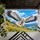 White Eagle Over Blue Sky Grassland for Nature Lovers and Outdoor Living Doormat - 5