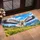 White Eagle Over Blue Sky Grassland for Nature Lovers and Outdoor Living Doormat - 2