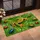 Dewy Green Leaf, Frog and Ladybugs for Nature-Loving Homes and Garden Entryways Doormat - 2
