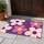 Purple Pink Daisy Flowers for a Fresh Cheerful Home Entryway and Spring Style Doormat - 4