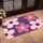 Purple Pink Daisy Flowers for a Fresh Cheerful Home Entryway and Spring Style Doormat - 2
